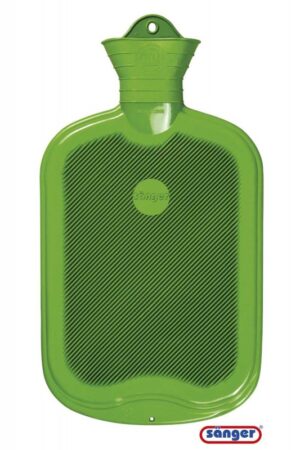 Gummi-Wärmflasche apfelgrün, 2 Lt